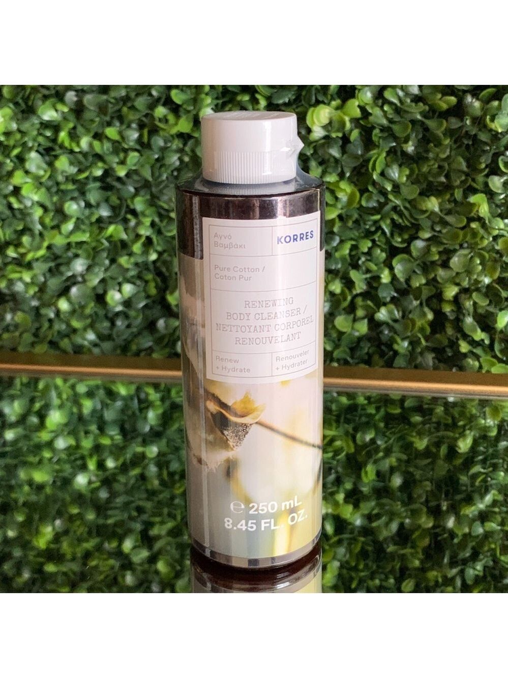 Korres PURE COTTON Renewing Body Cleanser | NEW | Safety Sealed